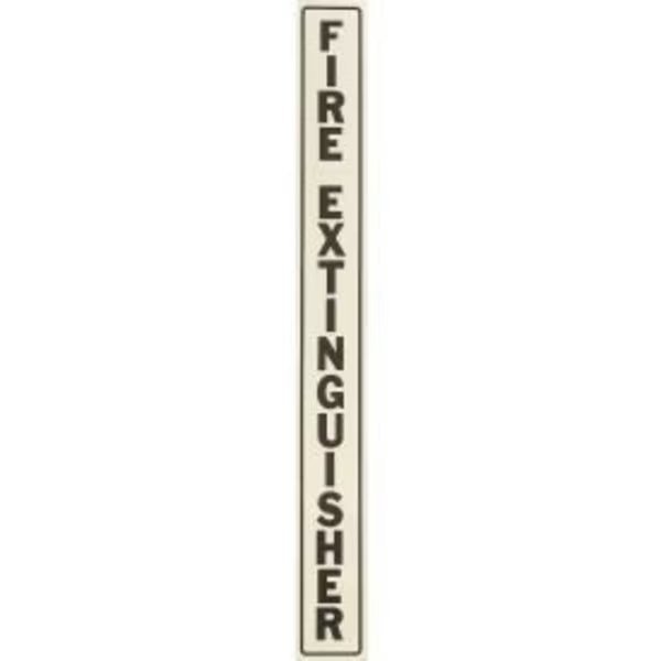 Vertical Decal Fire Extinguisher Lettering On Clear Film, Black, Activar Construction Products Group, Mfr#: LDVBFE